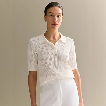 Tornova Kurzarm Gestrickte T-shirt Frau Sommer Casual Lose Revers Solide Ins Hot Tops Pullover Weibliche
