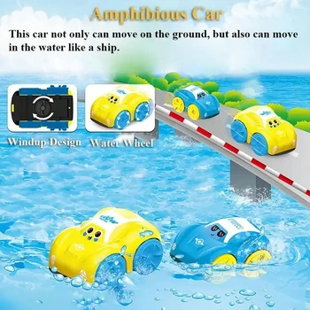 Amphibien autos Badezimmer schwimmendes Uhrwerk Spielzeug auto Baby Bad Spielzeug Kinder Baden niedlichen