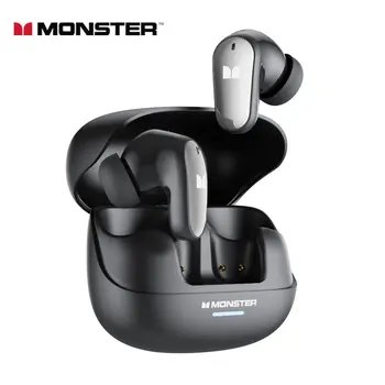 Monster MQT52 Kabellose Kopfhörer Bluetooth 5.4 HIFI Stereo Ohrhörer mit Geräuschunterdrückung für Musik