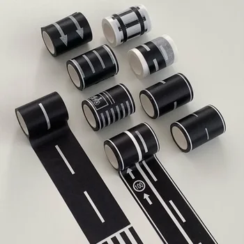 DIY-Straßen- und Schienenbahn-Set für Kinder, Straßenband und Papierband-Set
