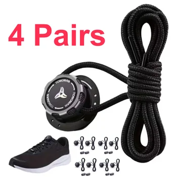 1/4 Paar Schnellverschluss-Schuhschnallen mit Drehverschluss für Sport- und Outdoor-Schuhe, Unisex, schnell