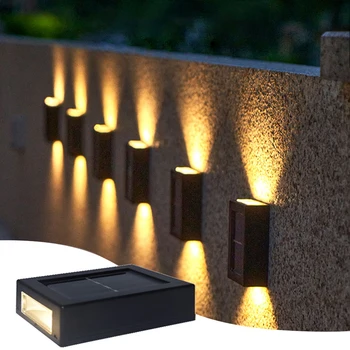 Solarleuchte für den Außenbereich, nach oben und unten, Wandfluterleuchte, wasserdichte Solarlampe für Garten