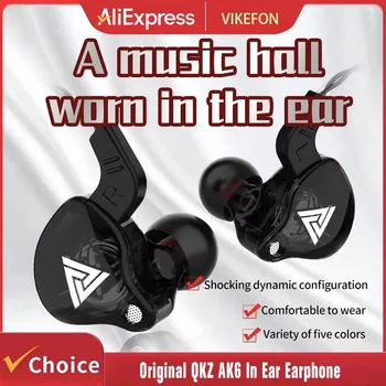 VIKEFON QKZ AK6 In-Ear-Kopfhörer 6, dynamische Treibereinheit, Kopfhörer mit Mikrofon, Stereo, Sport, HiFi