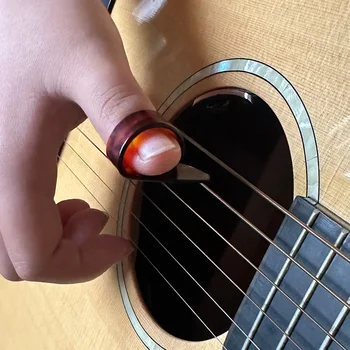 Celluloid Gitarre Daumen Picks Finger Picks Ersatz Instrument Spielen Zubehör Für Ukulele (4 Stück)