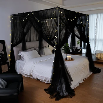 Moskito netz für Bett Baldachin vier Eckpfosten Vorhänge Bett Baldachin elegante Moskito netz Set