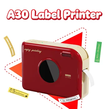 Phomemo A30 Etikettendrucker Mini-Banddrucker Kabelloser Bluetooth-Drucker Tragbarer Drucker Ideal