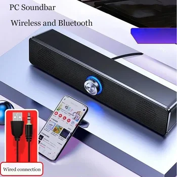 Bluetooth 4D Surround Lautsprecher Heimkino Sound System Computer Soundbar Für TV Subwoofer Wired Stereo