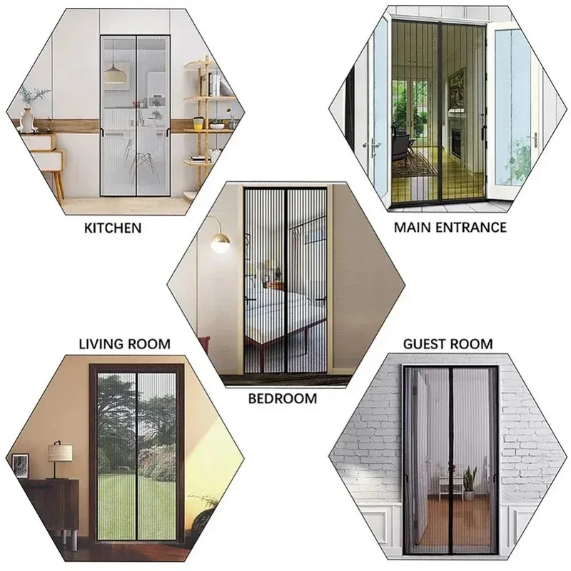 Fenster-Mücken-Vorhang, Gaze-Fensterschutz, automatisches – Bild 4