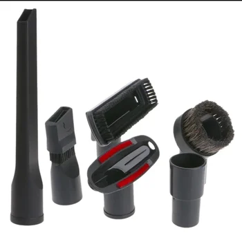 Staubsauger-Zubehörset (1-1/4 Zoll/32 mm & 1 3/8 Zoll/35 mm) mit Bürsten, passend für Staubsauger (6 Stück)