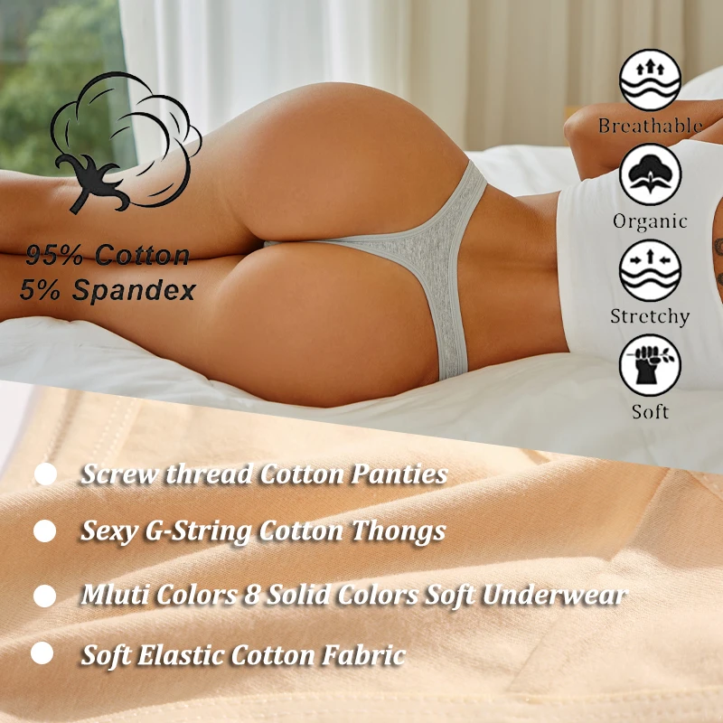4 Teile/satz Frauen Baumwolle Höschen Nahtlose Low Rise – Bild 3