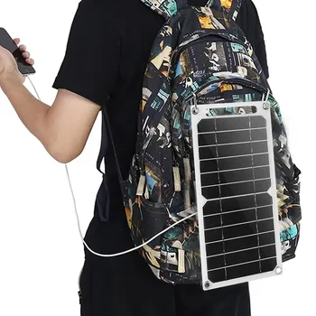 6W USB Solar Ladegerät Tragbare Wasserdichte Panel Für Outdoor Camping Wandern Handy Power Bank Aufladen