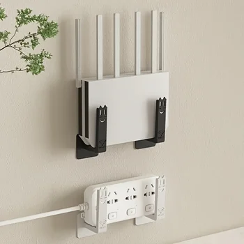 Bohrfreier Oberfräsen-Montagerack, wandmontierter Set-Top-Box-Halter für Wohnzimmer, praktischer (2 Stück)