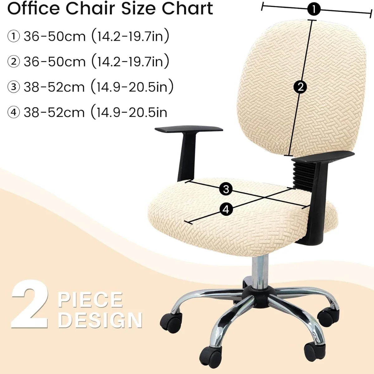 Stretch-elastischer Samt-2-teiliger universeller Sitzbezug – Bild 2