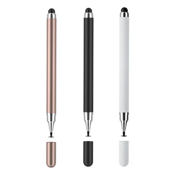 Universeller Tablet-Stylus-Stift, 2-in-1, doppelköpfig, hohe Empfindlichkeit, austauschbare Spitze, Zeichnung