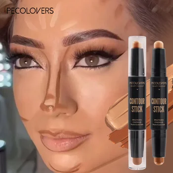 Doppel Kopf Highlight Stift Gesicht Make-Up Flüssigkeit Wasserdicht Contouring Foundation Kontur Make-Up