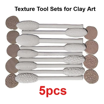 3D-Druck Textur-Werkzeugsets für Tonkunst, Tonmodellierung, Musterroller-Kit, Textur-Prägewerkzeuge