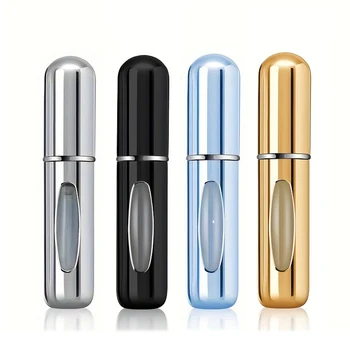 5 ml Parfümzerstäuber, tragbarer Flüssigkeitsbehälter für Kosmetika, Reisen, Mini-Aluminiumspray, leere
