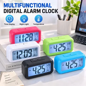 Nachttisch Wecker Datum Temperatur Funktion Kinderzimmer Uhr Home Büros Desktop Uhr Schreibtisch Dekor Digital