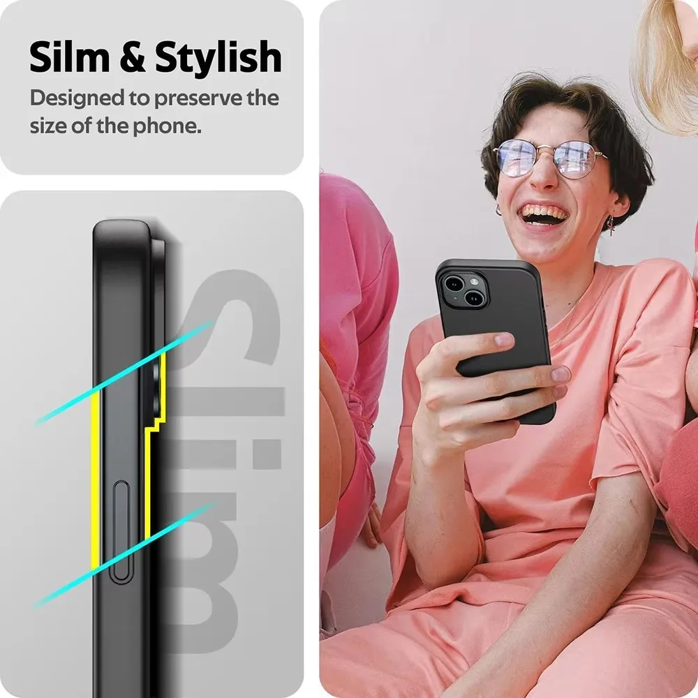 Luxuriöse matte Silikon-Softhülle für iPhone 16 15 14 Plus 13 – Bild 2
