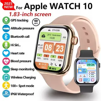 2026 Series 10 Watch 10 GPS Smartwatch mit Speicher, Musik, Video, Bluetooth-Anruf, Herzfrequenzmessung