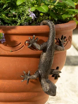 Pflanzer Figur, Pflanze Pflanzer Gecko hängen-dekorative Terrasse Kunst Ornament für Terrasse, Hof und Garten