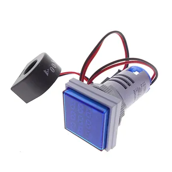 LED signal lichter Neue große bildschirm strom, spannung und frequenz triple display meter 22mm