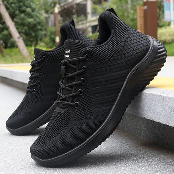 Solide Schnür-Freizeitschuhe für Herren, leichte Outdoor-Sneaker, geeignet für Ganzjahres-Training