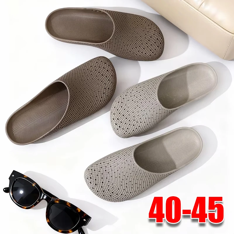 Sommerliche, atmungsaktive, leichte Herren-Clogs mit