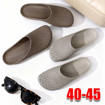 Sommerliche, atmungsaktive, leichte Herren-Clogs mit Belüftungslöchern, rutschfeste Outdoor-Slip-On-Sandalen