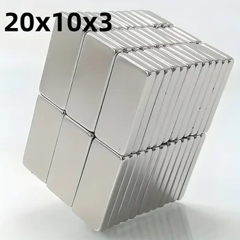 Magnete, 20 x 10 x 3 mm, rechteckige Magnete für den industriellen Einsatz, Metallmaterial, keine Batterie