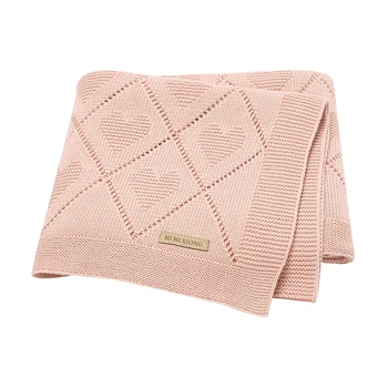 Babydecken Super Weiche Neugeborenen Baumwolle Stricken Monat Kinderwagen Kindergarten Swaddle Wrap Quilts