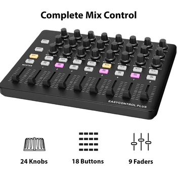 MIDI-Keyboard-Controller Tragbarer MIDI-Controller Musik-Erstellungswerkzeug Steuerknöpfe Druckregler Tasten