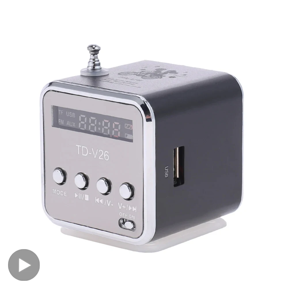 TD-V26 Tragbarer Mini-Bluetooth-Lautsprecher mit Bildschirm