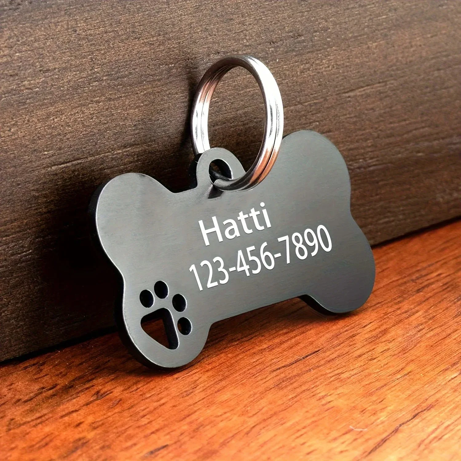 Personalisierte, gravierte, hochwertige Hunde- und