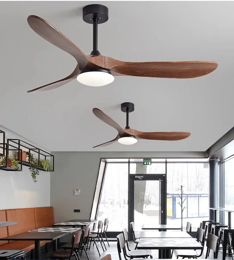Luxuriöser Deckenventilator aus natürlichem Holz, dekorativer – Bild 2