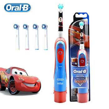 Oral B Elektrische Zahnbürste mit weichen Borsten, schützt das Zahnfleisch für Kinder, wasserdichte