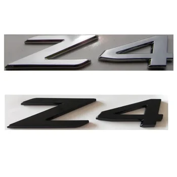 Chrom glänzende schwarze Buchstaben Kofferraumemblemmen Z 4-Nummernabzeichen für BMW Z4