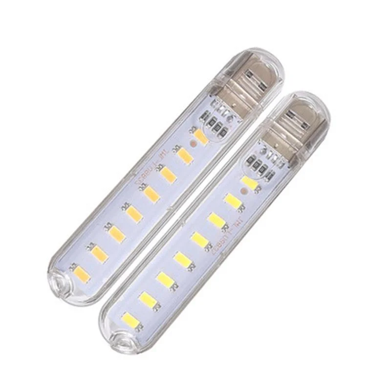 Mini USB LED Lampe 5 V mit 8 LEDs, für Camping, Laptop und – Bild 5
