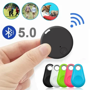 Mini GPS Mobile Bluetooth 5.0 Tracker Anti-Verlust-Gerät Rundes Anti-Verlust-Gerät Haustier Kinder Tasche