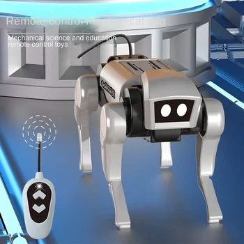Rc Roboter Kinder Fernbedienung Mechanische Hund Spielzeug Wissenschaft Unterricht Diy Montage Modell
