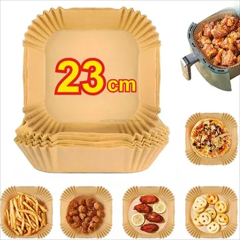 20 cm Air Fryer Papier Liner Gebäck Zubehör Airfryer Kochen Backen Papier Werkzeug Aerogrill Pergament Ofen