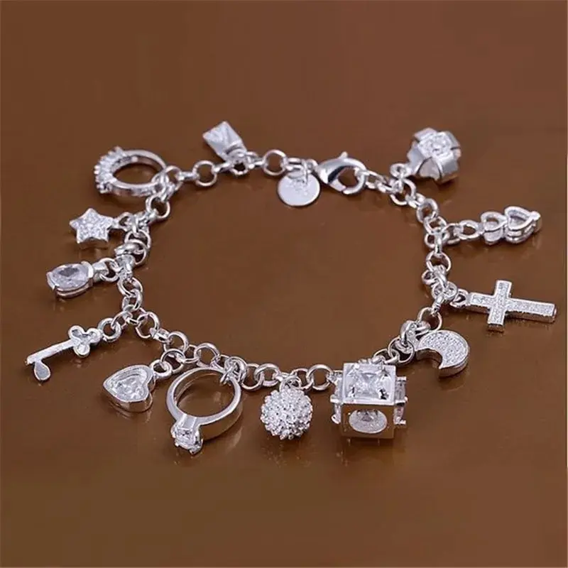 Armband europäische und amerikanische Silber Mode dreizehn – Bild 3