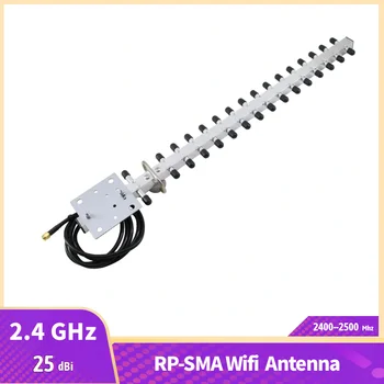 25 dBi 2,4 GHz WLAN-Antenne Yagi Directional Leichte Legierung RP-SMA WIFI Außenantenne