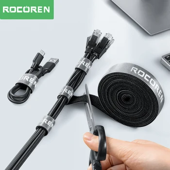 Rocoren Kabel-Organizer, Drahtwickler, USB-Kabelmanagement, Ladegerät, Schutz für Telefon, Maus, Kopfhörer