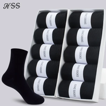 HSS Marke männer Baumwolle Socken Neue Stil Schwarz Business Männer Socken Weiche Atmungsaktive Sommer Winter