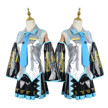 Cosplay-Komplettset aus Silberleder und Stoff, Cosplay-Kostüm, Hüte, JK-Kostüm, Marinekleid, Schuluniform