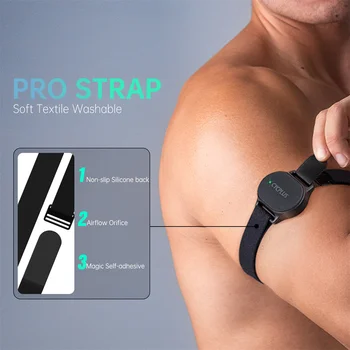 CYCPLUS Herzfrequenzsensor Armband Handgelenk Brustgürtel Bluetooth ANT+ Fitnessmonitor für Garmin Wahoo GPS