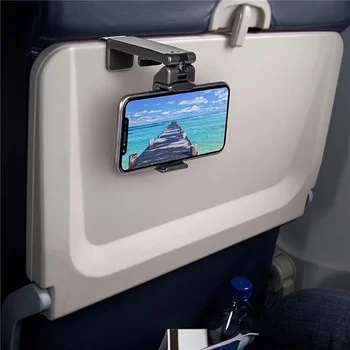 Flugzeug-Telefonhalter, tragbarer Reiseständer, Schreibtisch, Flug, faltbar, verstellbar, drehbar