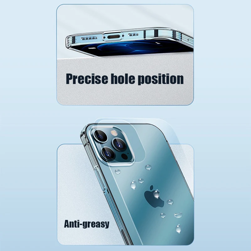 Ultradünne, klare Handyhülle für iPhone 11 12 13 14 15 16 Pro – Bild 6