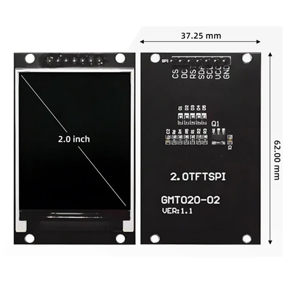 2,0 Zoll TFT-Display OLED LCD-Treiber-IC ST7789V 240RGBx320 – Bild 2